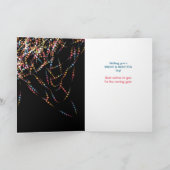 Carte d'Anniversaire de l'étoile colorée (Intérieur)