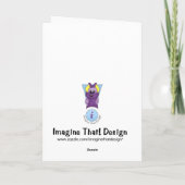 Carte d'anniversaire de l'étoile de football TRex  (Dos)