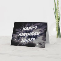 Carte d'anniversaire de l'explosion d'étoile