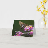 Carte d'anniversaire de l'hespérie en argent de fé (Fleur jaune)