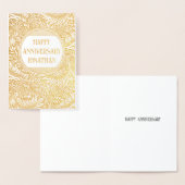 Carte d'anniversaire de l'huile d'or botanique pou (Affichage)