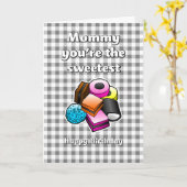 Carte d'anniversaire de Licorice Allsort (Fleur jaune)