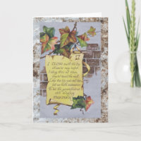 Carte d'anniversaire de lierre