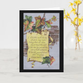 Carte d'anniversaire de lierre (Fleur jaune)