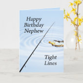 Carte d'anniversaire de lignes serrées pour neveu (Fleur jaune)