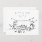 Carte d'anniversaire de Lil Wolf (Devant / Derrière)