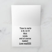 CARTE D'ANNIVERSAIRE DE LINDA (Intérieur)