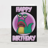 Carte d'anniversaire de lingot de l'espace de (Devant)