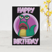 Carte d'anniversaire de lingot de l'espace de (Fleur jaune)