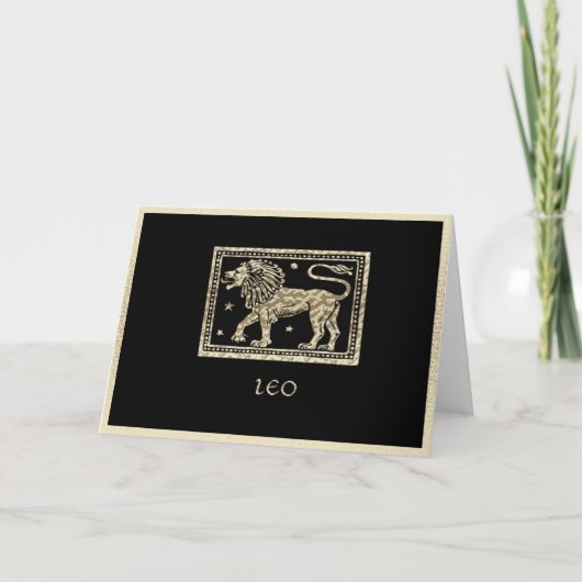 Carte d'anniversaire de Lion (Devant)