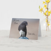 Carte d'anniversaire de Little Bird (Fleur jaune)