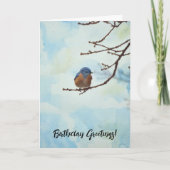 Carte d'Anniversaire de Little Blue (Devant)