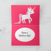 Carte d'anniversaire de Little Unicorn (Intérieur)