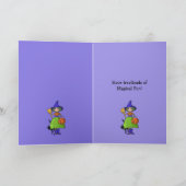 Carte d'anniversaire de Little Witple violet Hallo (Intérieur)