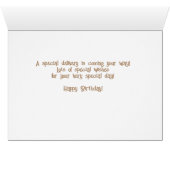 Carte d'anniversaire de livraison spéciale (Intérieur Horizontal (Bas))