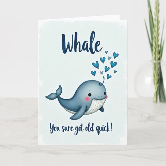 Carte d'anniversaire de l'océan doux (Devant)