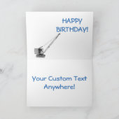 Carte d'anniversaire de l'opérateur de grue person (Intérieur)