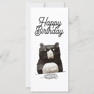 Carte d'anniversaire de l'ours