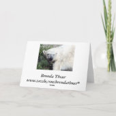 Carte d'anniversaire de l'ours polaire (Dos)