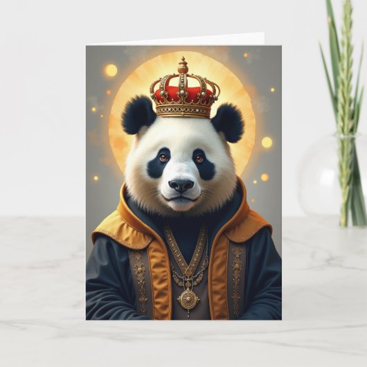 Carte d'anniversaire de l'ours royal (Devant)