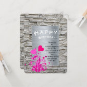 Carte d'anniversaire de Lover (Devant/Arrière en situation)