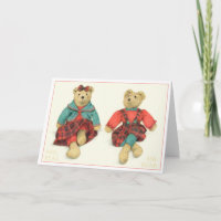 CARTE D'ANNIVERSAIRE DE M. ET MME. OURS
