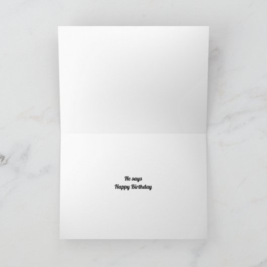 Carte d'anniversaire de M. Wild Fox (Intérieur)