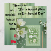 Carte d'anniversaire de maman (Devant / Derrière)