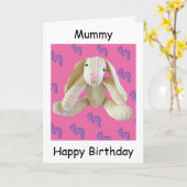 Carte d'anniversaire de maman de maman de maman (Fleur jaune)