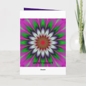 Carte d'anniversaire de mandala cool (Dos)