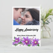 Carte d'anniversaire de mariage (Debout devant)