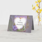 carte d'anniversaire de mariage 1 an (Fleur jaune)
