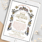 Carte d'anniversaire de mariage 25 ans envoyée par