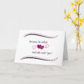 Carte d'anniversaire de mariage 40 ans personnalis (Fleur jaune)