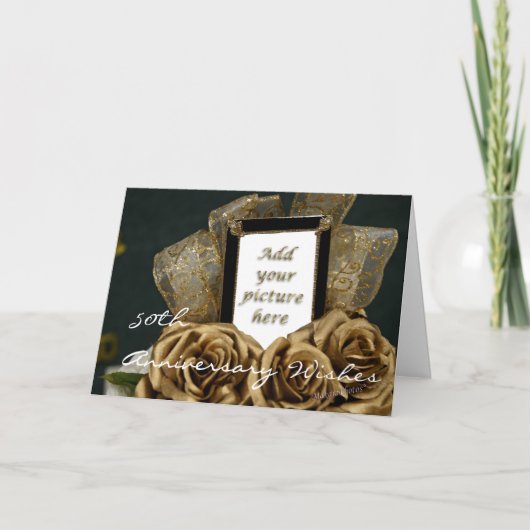 Carte d'anniversaire de mariage 50 ans - personnal (Devant)