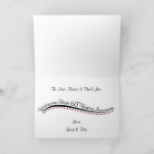 Carte d'anniversaire de mariage 60 ans personnalis (Intérieur)