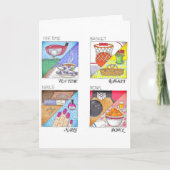 Carte d'anniversaire de mariage à l'heure du thé (Devant)