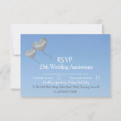 Carte d'anniversaire de mariage de 25 ans d'argent (Dos)