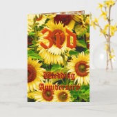 Carte d'anniversaire de mariage de 3 ans - Tournes (Fleur jaune)