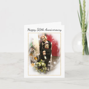 Carte d'anniversaire de mariage de 50 ans