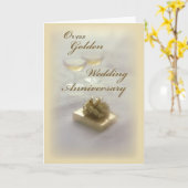 Carte d'anniversaire de mariage de diamant (Fleur jaune)