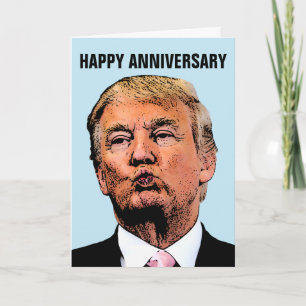 CARTE D'ANNIVERSAIRE DE MARIAGE DE DONALD TRUMP PO