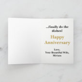 Carte d'anniversaire de mariage drôle (Intérieur)