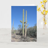 Carte d'anniversaire de mariage drôle Cactus (Fleur jaune)