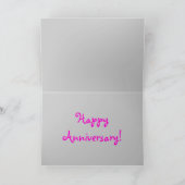 Carte d'anniversaire de mariage drôle de hiboux hi (Intérieur)