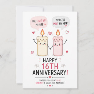 Carte d'anniversaire de mariage drôle en cire Vous