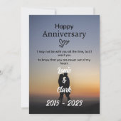 Carte d'anniversaire de mariage félicitations (Devant)