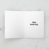 Carte d'anniversaire de mariage humoristique pour  (Intérieur)