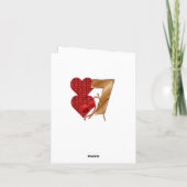 Carte d'anniversaire de Mariage personnalisée de 7 (Dos)