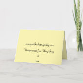 Carte d'anniversaire de mariage pour conjoint avec (Dos)
